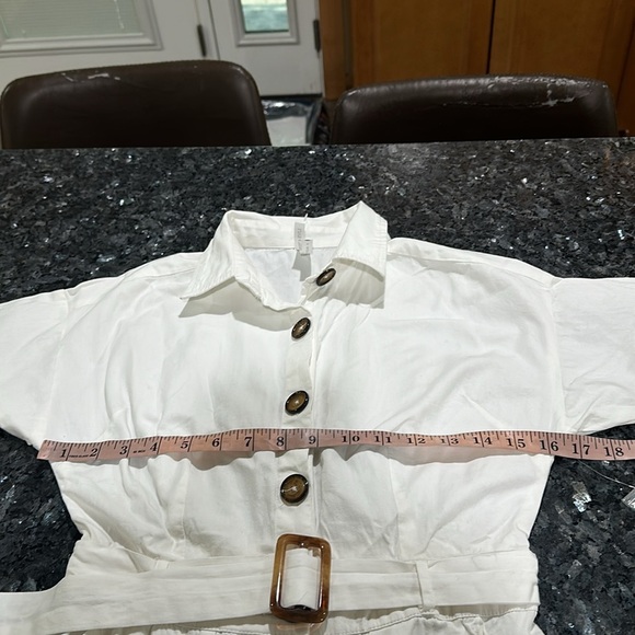 Live 4truth Elegant White Button-Down Dress - Picture 6 of 9